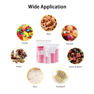 Hochleistungs-transparente kleine Poly beutel aus transparentem Kunststoff Dicke, durchsichtige Aufbewahrung beutel mit Reiß verschluss für Kaugummi-Sushi-Tiernahrung Premium-Reiß verschluss - Product Image 3