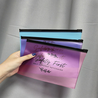 Kantong Plastik PVC Perhiasan Dengan Ritsleting Geser, Kantong Plastik Zipper Buram Dengan Logo Anda - Beli Zip Lock