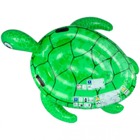 Flotteur de piscine d'eau gonflable géant tortue radeau d'île flottante