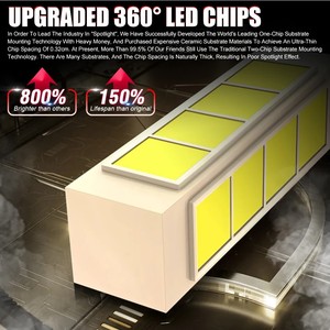 Foco de iluminación 360 grados emisor H7 LED faro 50W 6000LM 6500K tablero de cerámica bombilla de coche para modelos <span class=keywords><strong>BMW</strong></span> A4 A3 A1 - Product Image 6