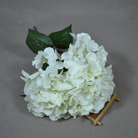 Großhandel Hochzeit Hausgarten Dekoration 5 Köpfe 5 Gabeln künstliche Seide Blumen Hortensie Bouquet Läufer Straße Blei Blume