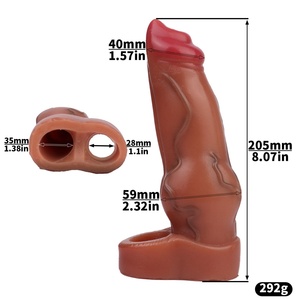 Funda para Pene FRRK, Extensor de Pene de Silicona Súper Suave con Diseño de Monstruo, Extensor de Pene Masculino, Juguetes Sexuales para Adultos al por Mayor - Product Image 6