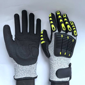 Gants <span class=keywords><strong>anti</strong></span>-coupures et <span class=keywords><strong>anti</strong></span>-écrasement pour le travail dans l'industrie pétrolière et minière, protection contre les chocs mécaniques et les collisions - Product Image 6