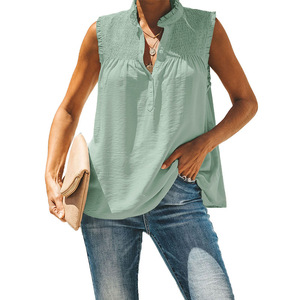 Ropa de Mujer, Camiseta sin Mangas, <span class=keywords><strong>Blusas</strong></span> <span class=keywords><strong>Rosas</strong></span> de Verano para Mujer - Product Image 6