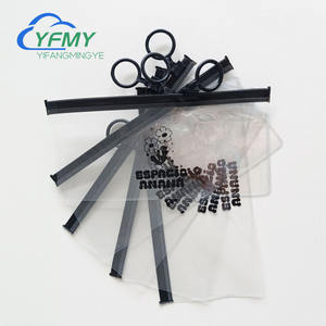 堅牢なPVCジッパーポーチ、安全なグリッププルリング付き-好みに合わせた透明なジッパーバッグ、リングプル付き - Product Image 4