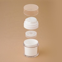 Botol krim pompa tanpa udara 15ML 30ML 50ML, botol Losion Esens kosmetik mewah untuk krim perawatan kulit