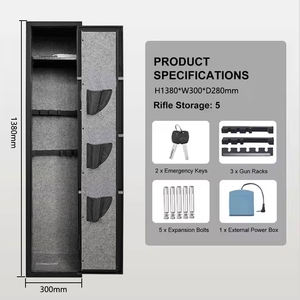 산업 자동화 제조 금속 가공 내화 지문 인식 잠금 전자 보안 금고 보관 캐비닛 - Product Image 3