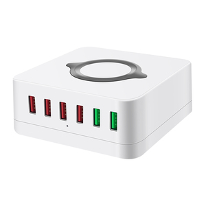 Estación de carga USB para teléfono inteligente, estación de carga rápida inalámbrica con 6 puertos, 72W, venta al por mayor - Product Image 3