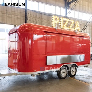 <span class=keywords><strong>Remorque</strong></span> alimentaire mobile pour pizzas et hot-dogs avec service de glaces, bonbons et chips, résistante à la rouille, alimentation intégrée - Product Image 4