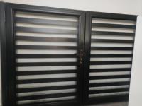 Sistema de Puerta Metálica de Aleación de Aluminio de 8 pies con Recubrimiento de Polvo Negro y Cercado de Seguridad para Rancho y Jardín