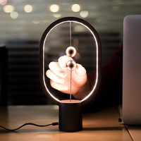 Lámpara Decorativa Nórdica Luna Touch, Lámpara Lunar Levitante Magnética con Luz LED Flotante