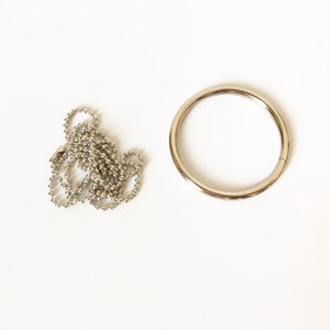 Anillo del Mañana, Cadena de Perlas Plateadas de 5 cm, Aro Grande, Accesorio para Trucos de Magia - Product Image 5