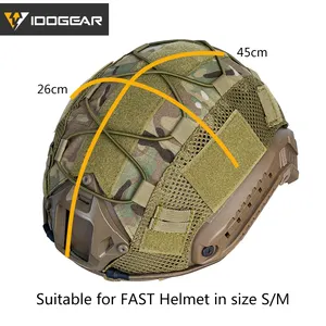 IDOGEAR 500D Nylon camuffamento veloce da caccia tattico casco nero tessuto copricapo copricapo casco per casco tattico