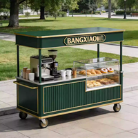 Table de bar mobile de style moderne pour l'extérieur, comptoir de bar à cocktails pour les fêtes avec armoire en verre