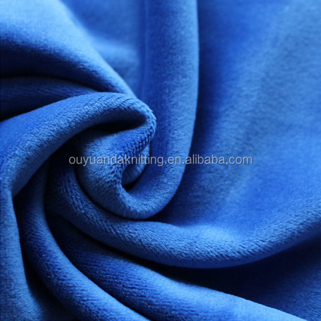 Полиэстер/спандекс вязать супер мягкий бархат/велюр/Velboa теплой ткани