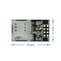 Papan Utama Kartu SIM Mikro, Port Seri TTL Quad Frekuensi, Modul GSM GPRS SIM800L GPS ESP8266 ESP32