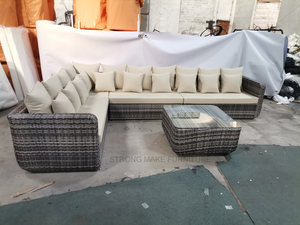 Guangzhou Modern Outdoor <strong>Furniture</strong> l Shaped Pool Side Patio Rope <strong>Rattan</strong> Teak Loveseat Wicker <strong>Garden</strong> <strong>Corner</strong> Sofa Set - Product Image 3