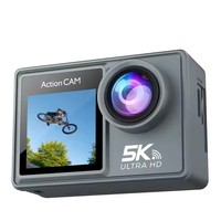 NKIWI Personnalisé Marque 5K Action Sports Caméra Étanche Moto Vélo Vlogging 4K 1080p CMOS pour Capture Vidéo