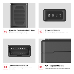 Ediag P01 WiFi OBD2 ELM327 Herramienta de escaneo Analizador de motor automático Actualización gratuita de por vida - Product Image 6