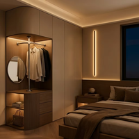 Armoire et meuble de rangement en bois massif durable avec grande capacité pour usage hôtelier
