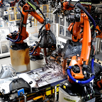 Ligne d'assemblage automatique robuste avec contrôle PLC et intégration de station de soudage robotisée haute efficacité pour l'automatisation de la fabrication