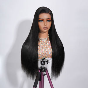 Peluca frontal de encaje HD sin pegamento 13x6, cabello virgen vietnamita, pelucas de cabello humano con encaje frontal, cabello con cutícula alineada, peluca lisa y recta. - Product Image 6
