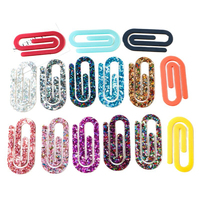 Marcapáginas de acrílico personalizados al por mayor, accesorios para libros, clips de archivo en blanco, clips de papel para transferencia térmica, reutilizables, modernos