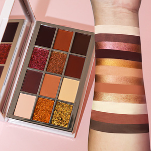 Bán buôn hàng ngày Đảng chuyên nghiệp sử dụng lâu dài sắc tố Matte ánh sáng lung linh kết hợp trung tính tông màu ấm mắt Shadow Palette với gương - Product Image 3