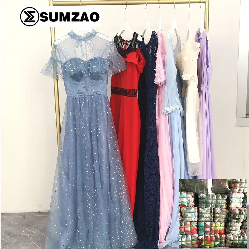 Großhandel Sparsamkeit eine Klasse Sumzao gebrauchte Baju Ball Party Kleid Fardos de Ropa Usada gebrauchte Kleidung Ropa Usada
