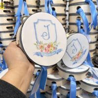 Tambourin à main pour fête musicale, église, cadeau, prix de gros, tambourin de mariage, bruiteur, tambourin à main, prix