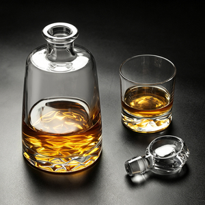 Ensemble de <span class=keywords><strong>carafe</strong></span> à whisky en cristal de luxe de 1050 ml avec bouchon en verre, <span class=keywords><strong>carafe</strong></span> à bourbon, à scotch, à vin, distributeur de liqueur, cadeau pour homme, articles de bar - Product Image 4