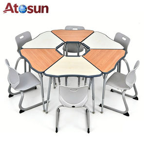 Muebles Modernos Profesionales para Aulas, Conjunto de Mesa y Sillas Colaborativas para Universidad o <span class=keywords><strong>Colegio</strong></span> - Product Image 1