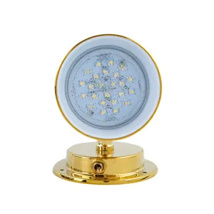 Lampade a led marine 12v impermeabili per barche con placcatura in ottone titanio