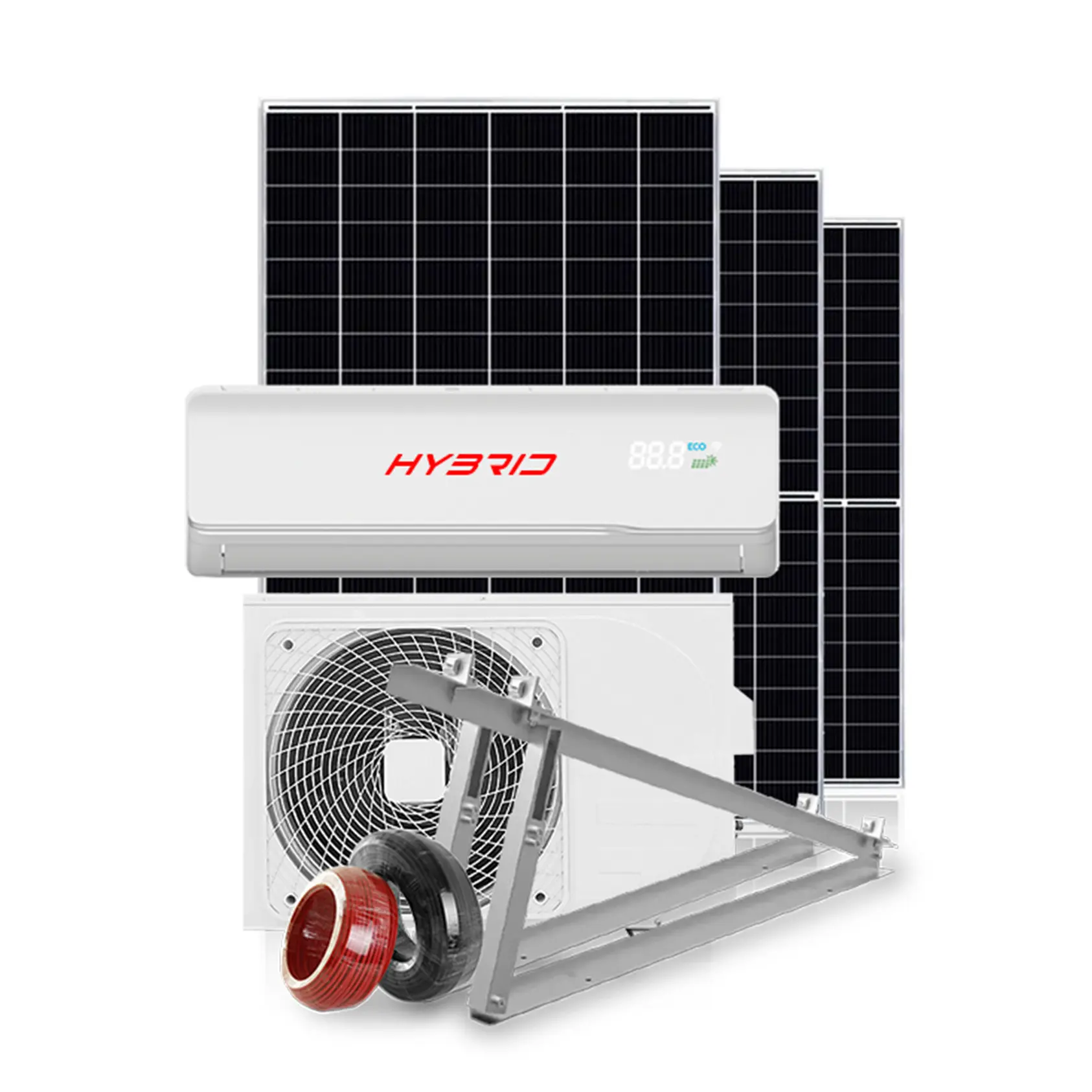 GMCC altamente compressore set completo condizionatore d'aria portatile solare inverter solare condizionatore d'aria ac condizionatore d'aria solare prezzo