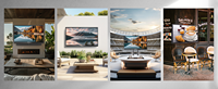 TV Luar Ruangan ITATOUCH 65 Inci IP66 Tahan Sinar Matahari 3000 Nits, Tahan Air, Cocok untuk Pinggir Kolam Renang dan Teras Hotel