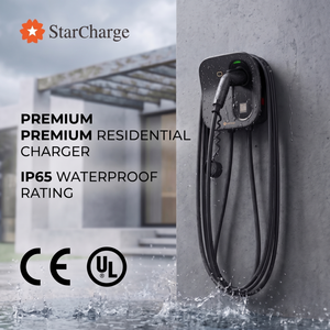 Station de recharge pour véhicules électriques domestiques Starcharge Artemis 22kW 11kW AC Type-2 IK10 résistante aux chocs, coque PC+ASA, CE UL - Product Image 2