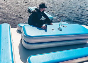 Piattaforma Galleggiante Gonfiabile per Sport Acquatici con Tavolo, Pontone per <span class=keywords><strong>il</strong></span> Tempo Libero - Product Image 5