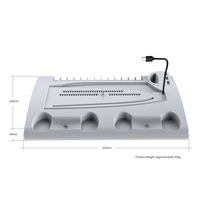 Support de refroidissement multifonctionnel compatible Southwind pour Slim, station de charge double pour manettes, support de rangement pour casque, en ABS
