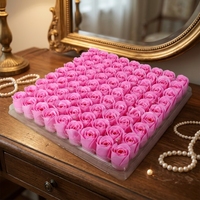 Têtes de roses artificielles en savon fait main sans base, 40 cm, pour cadeaux DIY et boîtes à bijoux, vente en gros