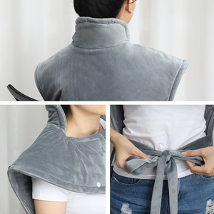 <strong>Winter</strong> Electric Heating Shoulder and Neck Blanket Coverlet <strong>Coat</strong> for Office and Home Use Flannel Material Heating Coverlet - Product Image 4