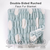 Plaid en fausse fourrure, vente flash, adaptabilité multi-scénarios pour adultes, couleur unie, plaid de taille standard