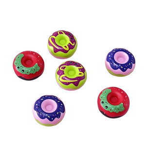 Cute Doughnut Pull Back Car Promotion Gift Toys for Kids Capsule Toys Cartoon Mini Donut