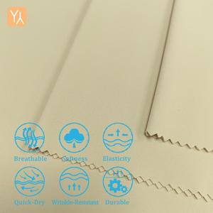 بيع مباشر من المصنع، قماش مرن وقابل للتنفس 87% تيترولين 13% سباندكس بعرض 175 سم، قماش بوليستر 100% لبطانة قمصان البولو للفتيات - Product Image 2