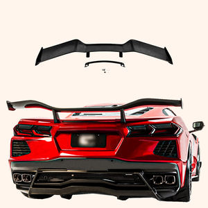 Para Corvette C8 2 puertas 20-24 fibra de carbono estilo OE maletero trasero GT Spoiler Wing - Product Image 1