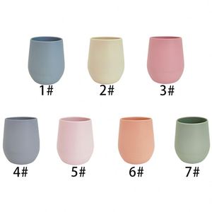 Gobelet portable en silicone de qualité alimentaire écologique pour enfants, tasse à collation souple en silicone incassable, jolies tasses d'apprentissage pour bébés - Product Image 3