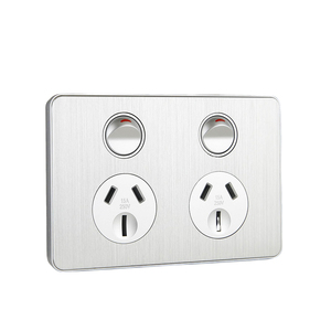 Nhôm SAA Úc zew Zealand <span class=keywords><strong>15A</strong></span> duy nhất powepoint ngang tường ổ cắm Úc Power Point điện tường ổ cắm - Product Image 5