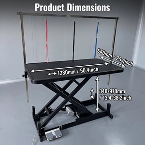 Mesa <span class=keywords><strong>de</strong></span> Peluquería para Mascotas con Altura Ajustable, Elevador <span class=keywords><strong>de</strong></span> <span class=keywords><strong>Tijeras</strong></span>, Mesa <span class=keywords><strong>de</strong></span> Peluquería para Perros con Elevación Eléctrica por Pedal - Product Image 4