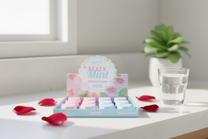 Masque pour les lèvres à la menthe et à la pêche Saniye, hydratant avec acide hyaluronique pour adultes, femmes, R7012 - Product Image 2