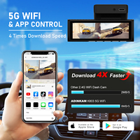 Caméra embarquée ADINKAM double objectif 5G WiFi GPS, enregistrement avant 4K et arrière 2.5K, vision nocturne, enregistrement en boucle, moniteur de stationnement, enregistreur vidéo, garantie 1 an
