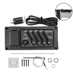 Preamplificador de Guitarra Acústica NAOMI de 4 Bandas, Amplificador, Ecualizador, Pastilla 7545R, Preamplificador con Ecualizador - Product Image 5